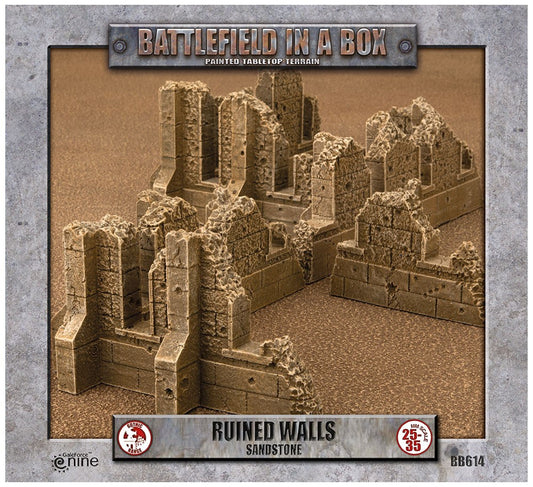 Battlefield in A Box - Ruined Walls Sandstone