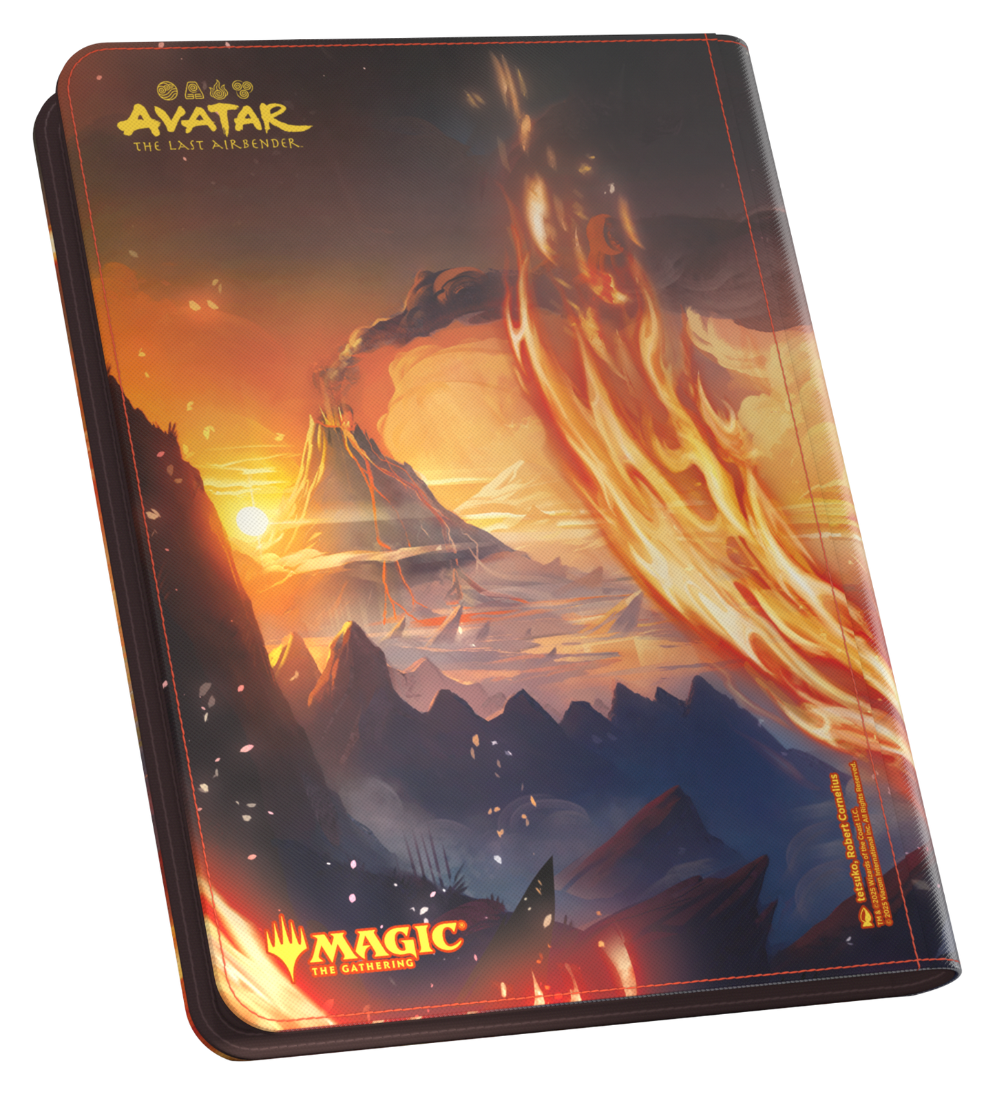 UG ZIPFOLIO 360 XENOSKIN MTG AVATAR : LE DERNIER MAÎTRE DE L'AIR - PERSONNAGE PRINCIPAL ROUGE