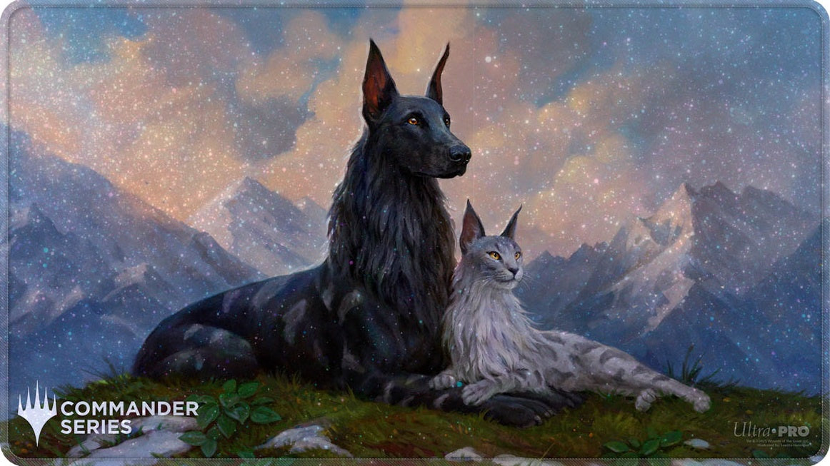 UP PLAYMAT MTG COMMANDER SERIES FAN VOTE 3 RIN AND SERI HOLOFOIL