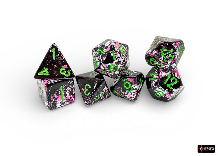 Brush 7-Die Set Polyhedral Paintball/Green (CHX24414)