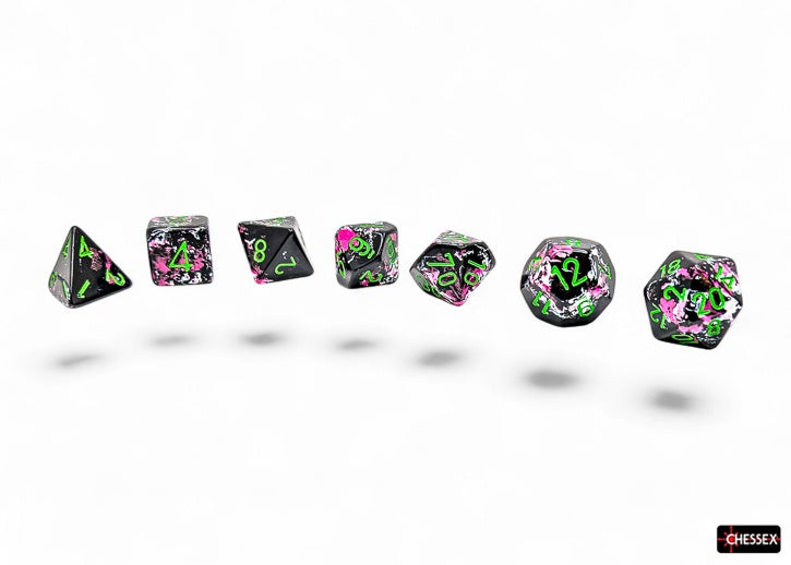 Brush 7-Die Set Polyhedral Paintball/Green (CHX24414)
