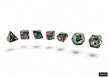 Brush 7-Die Set Polyhedral Paintball/Green (CHX24414)