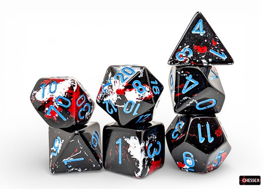 Brush 7-Die Set Polyhedral Dark Side/blue (CHX24408)