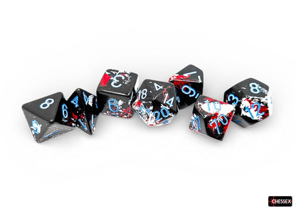 Brush 7-Die Set Polyhedral Dark Side/blue (CHX24408)
