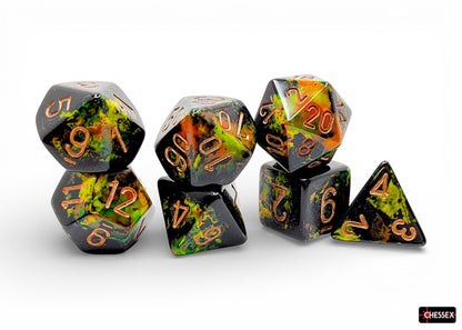 Brush 7-Die Set Polyhedral Deep Forest/gold (CHX24405)