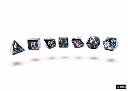 Brush 7-Die Set Polyhedral Dark Side/blue (CHX24408)
