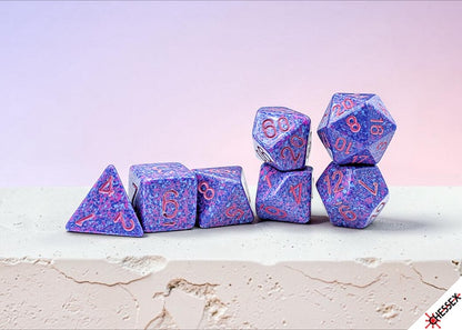 Speckled 7-die Set Polyhedral Purple Passion