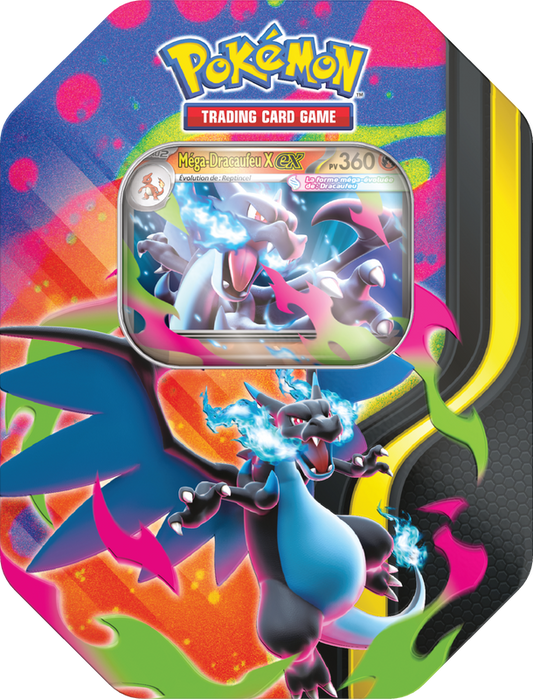 Pokemon TCG Mega Charizard X ex Tin (FR)