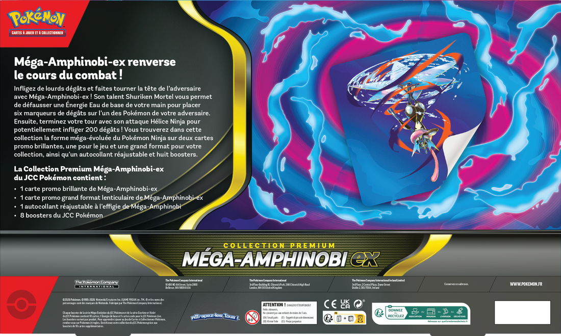 Pokemon French Mega Greninja Ex Premium Collection (FR)