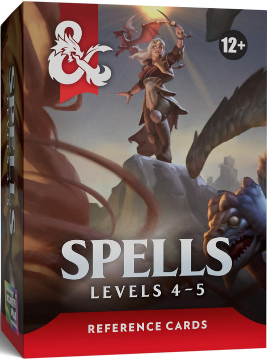 D&D RPG Reference Cards Spells 3 (levels 4-5)