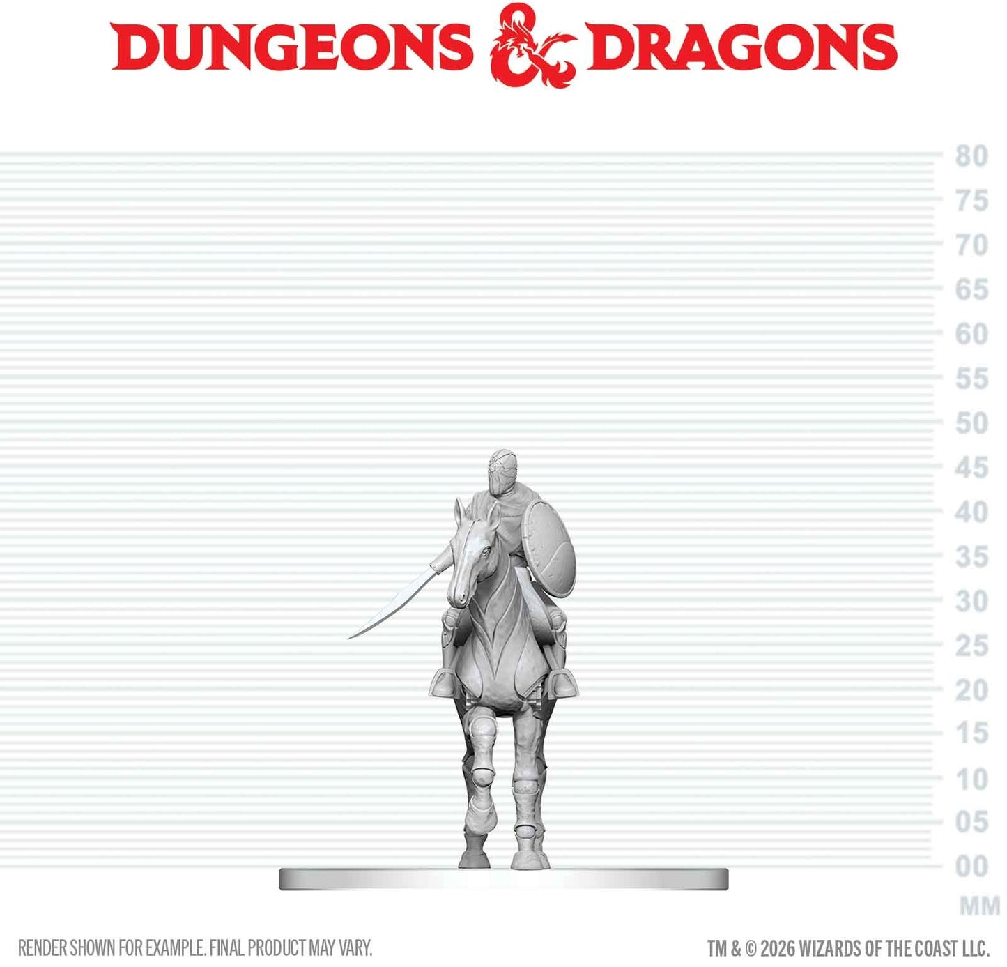 D&D Unpainted Minis Wv29 Nimblewright Steed With Rider