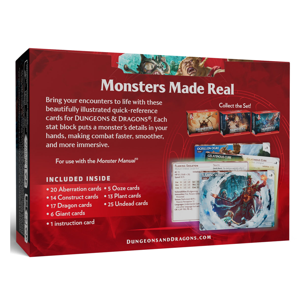 D&D RPG Reference Cards Monsters Fearsome And Ferocious