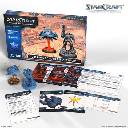 Starcraft Terran Jim Raynor And Point Defense Drone