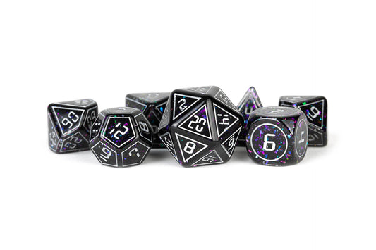 Resin 7 Dice Set Framed Void Inclusion 16Mm