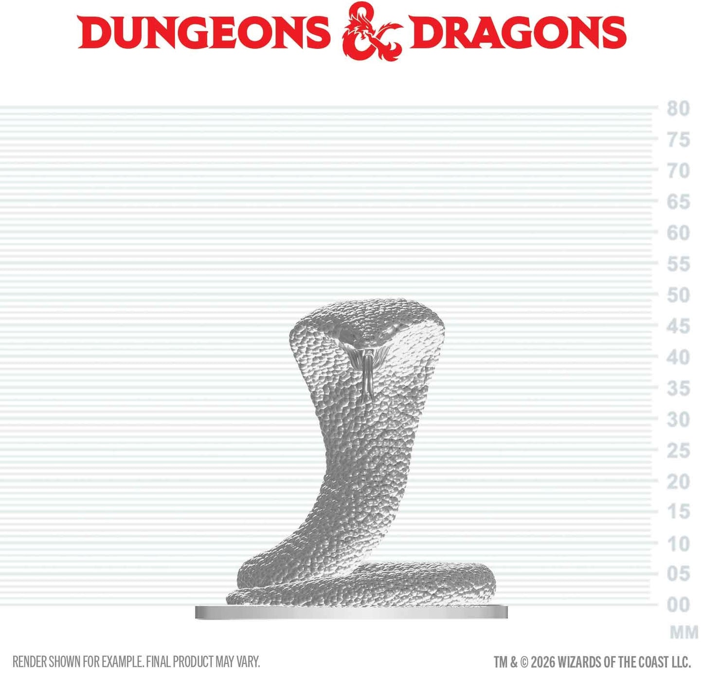 D&D Unpainted Minis Wv29 Polar Serpent