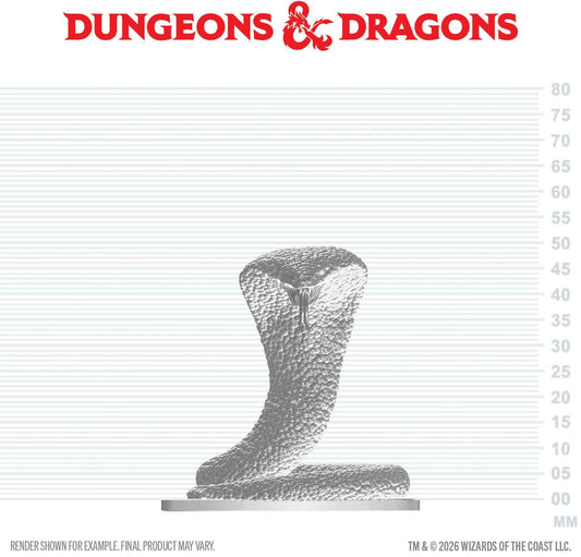 D&D Unpainted Minis Wv29 Polar Serpent