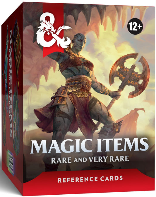 D&D RPG Reference Cards Magic Items Rare And Very Rare