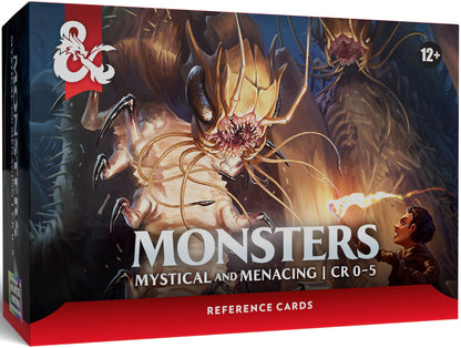 D&D RPG Reference Cards Monsters Mystical And Menacing