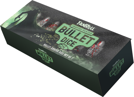 Resin 7 Poly Dice Set Bullet Vampire Hunter