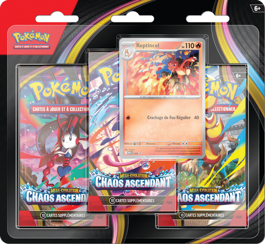 Pokemon TCG ME04 Chaos Rising 3 Pack Blister (FR) (PRE ORDER)