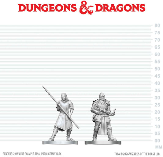 D&D Unpainted Minis Wv29 Town Guards