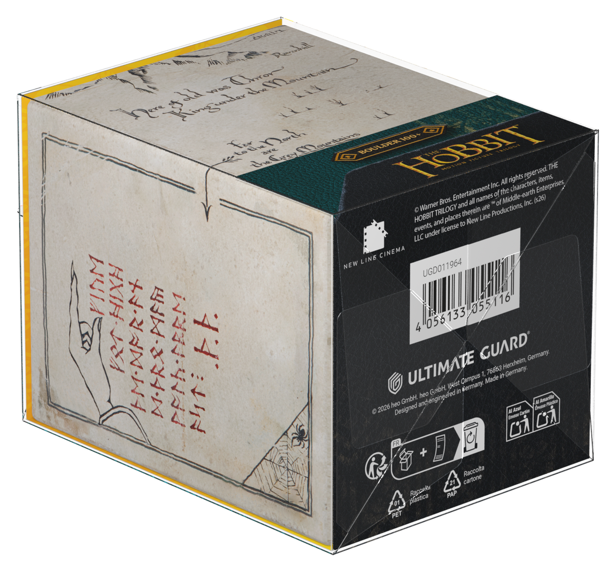 Ultimate Guard RTE Deck Case Boulder 100+ The Hobbit - ThrÓr’s Map