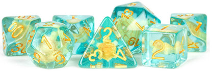 Resin 7 Dice Set Turtle Inclusion 16Mm