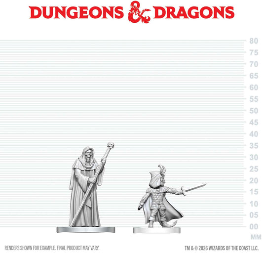 D&D Unpainted Minis Wv29 Cultist Of Bhaal & Cultist Of Myrkul