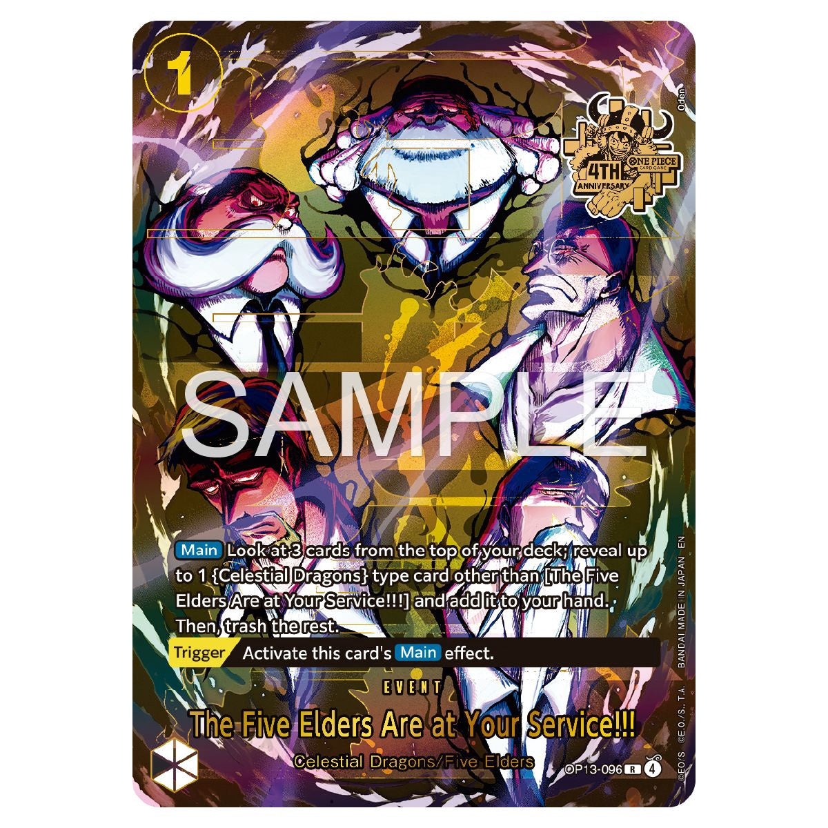 One Piece CG Japanese 4th Anniversary Set (EN) (PRE ORDER)