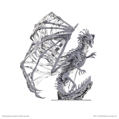 D&D Unpainted Minis Black Dracolich Boxed Mini