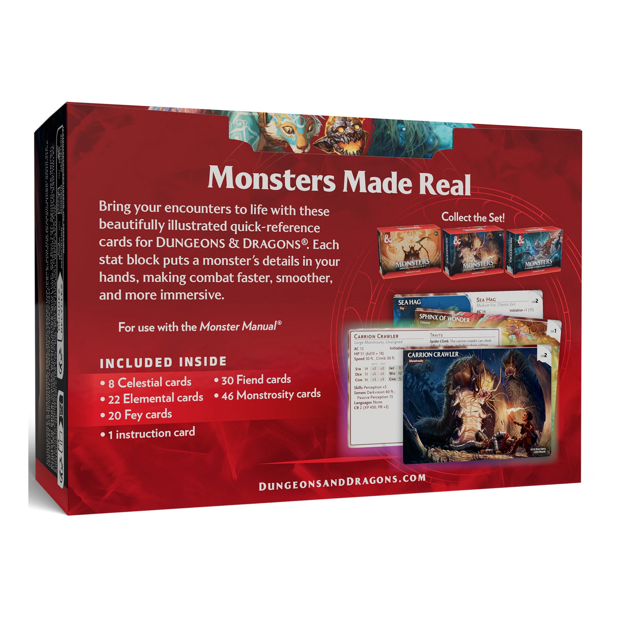 D&D RPG Reference Cards Monsters Mystical And Menacing