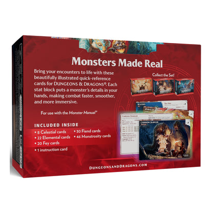 D&D RPG Reference Cards Monsters Mystical And Menacing