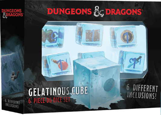 D&D Gelatinous Cube 6 D6 Dice Set