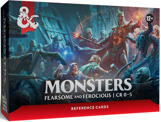 D&D RPG Reference Cards Monsters Fearsome And Ferocious
