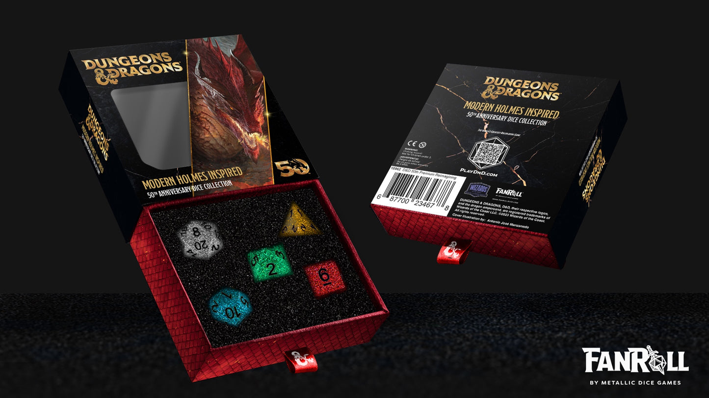 D&D 50Th Anniversary Dice Commemorative Set