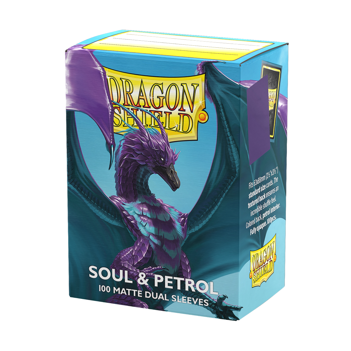 Dragon Shield Sleeves Dual Matte Soul And Petrol 100ct