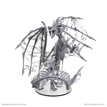 D&D Unpainted Minis Black Dracolich Boxed Mini