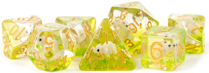 Resin 7 Dice Set Elephant Inclusion 16Mm
