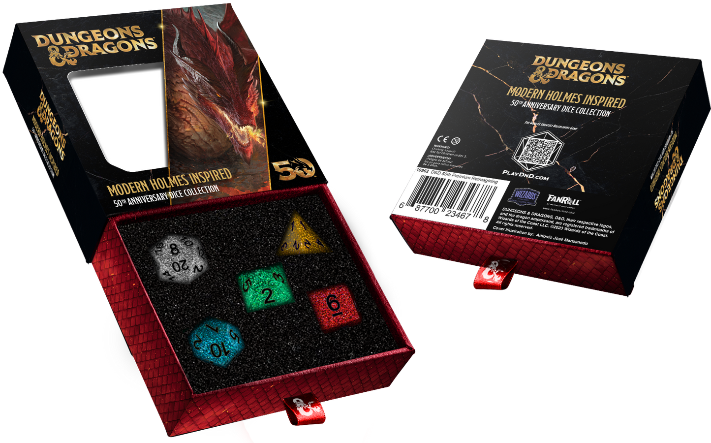 D&D 50Th Anniversary Dice Commemorative Set