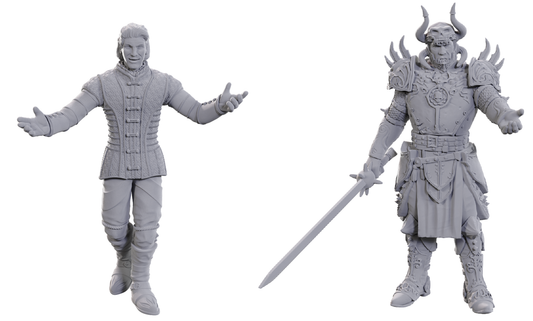 D&D Unpainted Minis Special Edition Baldur's Gate 3 SAREVOK ANCHEV & RAPHAEL