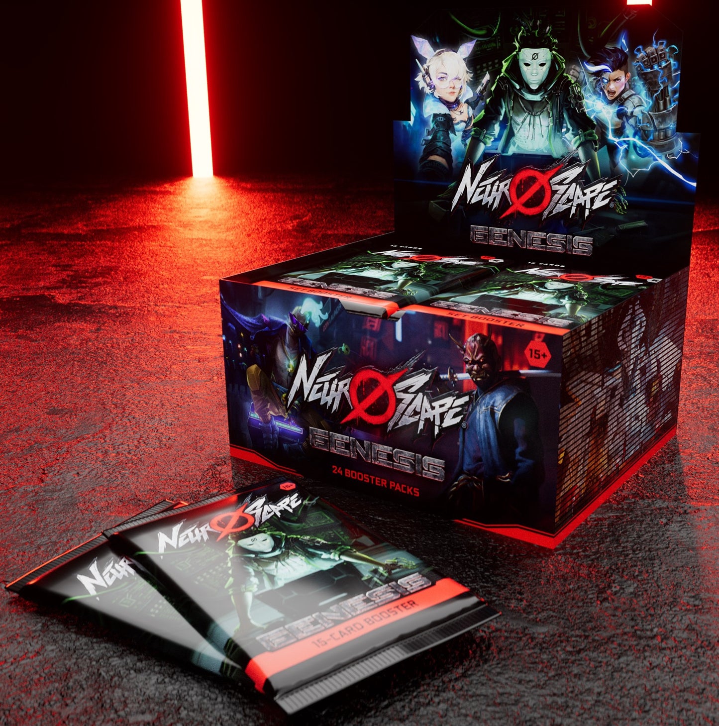 Neuroscape TCG Genesis Unlimited Booster Display