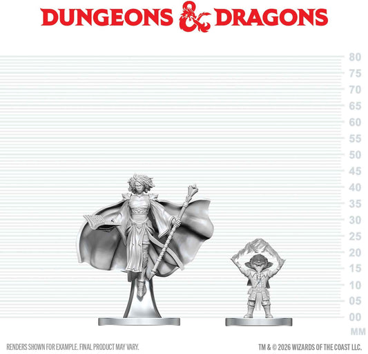 D&D Unpainted Minis Wv29 Gnome Warlock & Aasimar Wizard