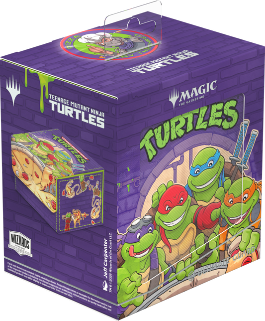 UG Deck Case Sidewinder 133+ Xenoskin MTG TMNT - Pizza Box