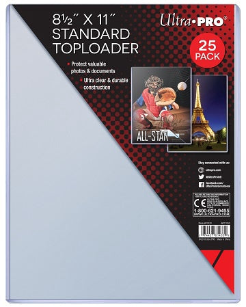 Ultra-Pro Topload SP 8.5x11 25ct