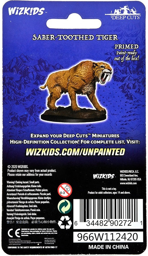 Wizkids Unpainted Minis Wv14 Saber-toothed Tiger
