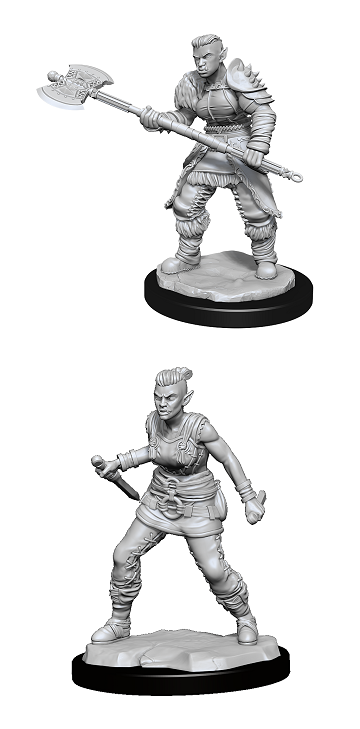 D&D Unpainted Minis WV13 ORC Barbarian Female