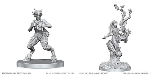 D&D Unpainted Minis Wv28 Satyr & Dryad