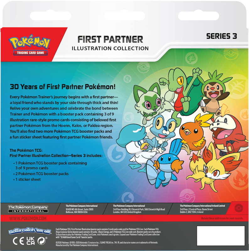 Pokemon First Partner Illustration Collection Series 3 (EN) (PRE ORDER)