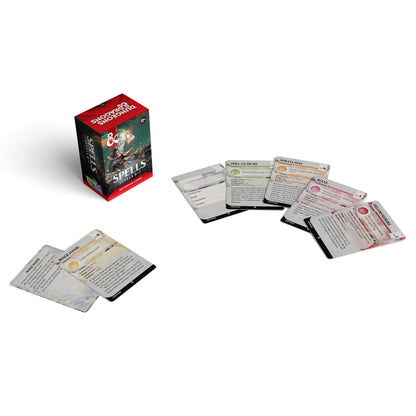 D&D RPG Reference Cards Spells 1 (levels 0-1)