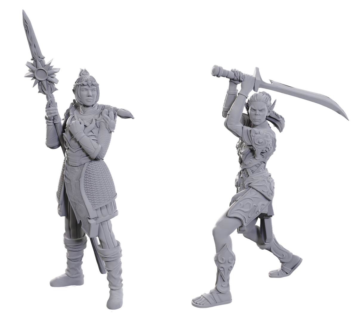 D&D Unpainted Minis Special Edition Baldur's Gate 3 LAE'ZEL & SHADOWHEART